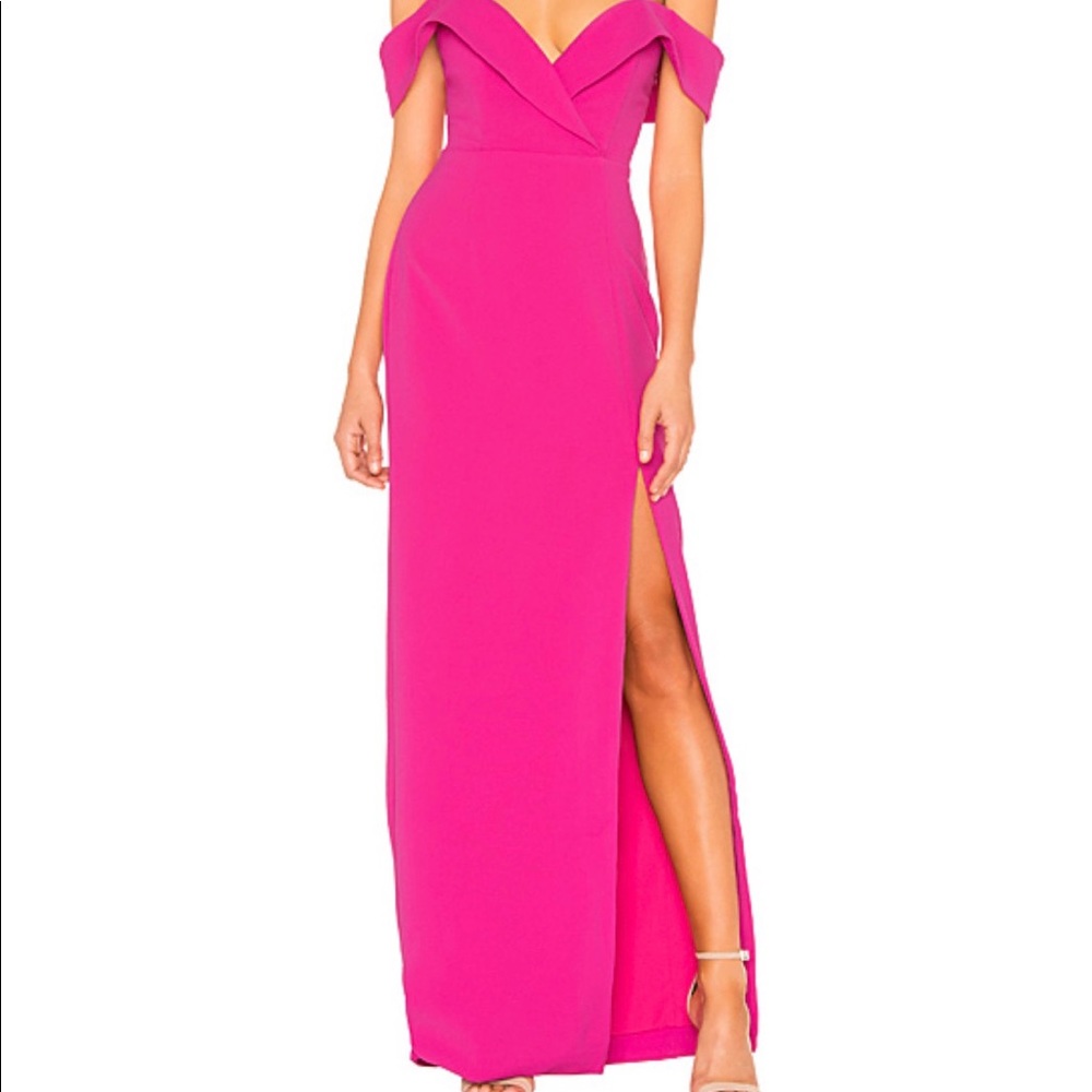 NBD Revolve pink Samuels gown size M